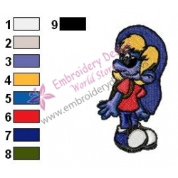 Smurfs Embroidery Design 06
